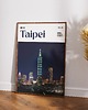 plakaty Minimalistyczny plakat Tajpej Tajwan 1