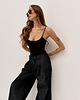 spodnie materiałowe damskie Spodnie PLEASE   black denim, jeans 1