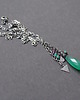 srebrne naszyjniki Naszyjnik Minerały w zieleni 7