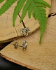 kolczyki wire wrapping Kolczyki sztyfty kwiat lotosu wire wrapping 2