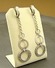 kolczyki wire wrapping Koła na łańcuszku 1