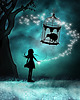 wisiory Star Girl collection - srebrny mini flover 1