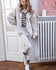 bluza bez kaptura damska Bluza Biggie Lazy Days Beż Melanż 3