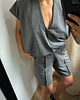 t-shirt damskie T-shirt Chillout graphite v neck 7