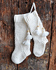 dekoracje świąteczne Szydełkowe skarpety na kominek 2szt. 2