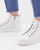 sneakersy damskie Sneakersy skórzane suwak + sznurówki  (6203) 4