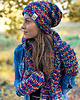 czapki damskie Czapka MERINO 50% EXPLORER "Pokojowe granaty" 2