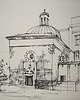 grafiki i ilustracje WYPRZEDAŻ SZTUKI! Rysunek cienkopis Kościół Kraków oryginalny A5 15x21 cm 1