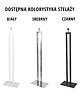 lampy podłogowe Czarna lampa podłogowa do salonu KALIFORNIA VELUR 4