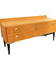 komody Niska komoda sideboard jesionowy, duński design, lata 70. 7