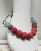 korale Korale szydełkowe naszyjnik boho handmade bawełna 1