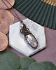 wisiory Miedziany wisiorek wire wrapping z dendrytem #223 2