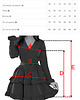 sukienki midi damskie 479-9 NINA elegancka sukienka z kopertowym dekoltem i paskiem - czarna 6