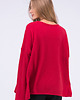 swetry damskie  Sweter Oversize Alaska Czerwony 3