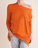 bluzki z długim rękawem damskie Wąski rękaw bluzka Pomarańczowa 1