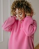 bluza bez kaptura damska Bluza  basic oversize  klasyczna różowa 1