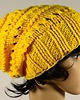 czapki damskie Czapka żółta luźna długa hipster beanie 2