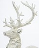 dekoracje świąteczne Dekoracja - figurka stojącego białego jelenia 52x15x30 cm KARGU 3