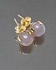 kolczyki z kamieniami Dots - agaty szare mystic /alloys collection/ - sztyfty 1