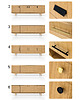 komody i szafki Komoda sideboard D-S08 4 pary drzwi 3
