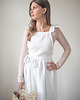 fartuchy kuchenne Lniany fartuszek retro PURE WHITE 8