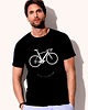 t-shirty męskie Koszulka czarna  męska Happy bike cycling 2