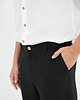spodnie męskie Lniane spodnie SUNSET deep black 1