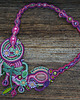 kolie Naszyjnik soutache Ogród pełen barw 3