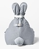 pufa dla dziecka Pufa siedzisko Funny Bunny VELVET- Jasno Szara 3
