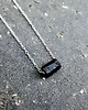 srebrne naszyjniki Naszyjnik  z czarnym turmalinem BLACK 2
