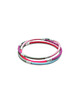 bransoletki wire wrapping Cukierkowe bransoletki srebrno-kauczukowe 3