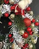 wianki bożonarodzeniowe Wianek bożonarodzeniowy z krasnalami 2