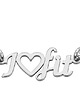 srebrne naszyjniki Srebrny naszyjnik I Love Fit 1