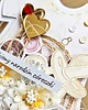 kartki scrapbooking Kartka w kształcie dziecięcej sukienki - narodziny dziecka 1