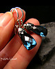kolczyki wire wrapping Kolczyki Bali Bali - Kwarc London Blue Srebro 1