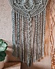 łapacze snów Duży łapacz snów, makrama, mandala flower 50 cm - szaromięta 3