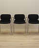krzesła Komplet trzech krzeseł, włoski design, lata 70, produkcja: Włochy 6