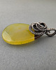 wisiory Sun - agat słoneczny w srebrze, wire-wrapping 1