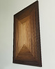 obrazy Trójwymiarowy obraz z drewna.  Geometryczna mozaika drewniana. 4