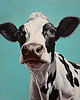 plakaty Plakat w stylu pop art "Krowa" 2