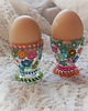 szklanki i kieliszki Kieliszki do jajek 2 szt. ręcznie malowane EASTER 3