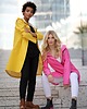 kurtki damskie VANNSKJOLD kurtka przeciwdeszczowa TREND hot pink 3