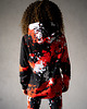 bluza z kapturem damska Damska Bluza Expres Zamek DR.CROW Marble Black Red 1
