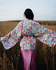 bluzki kimonowe damskie Kimono Blossom SHORT 3
