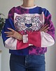 bluza bez kaptura damska Bluza patchwork - Pink Tiger - One of a kind - oversize 1