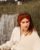 opaski do włosów Ruda damska opaska zimowa merino twist 2