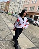 kardigany damskie Dzianinowy  kardigan z truskawkami 2