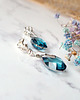 klipsy EKSKLUZYWNE SREBRNE KLIPSY z łezkami Swarovski 1