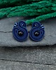 kolczyki soutache Kolczyki sutasz granatowe sztyfty Largo noc kairu małe lekkie 2