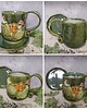 kubki Kubek ceramiczny z wiewiórką, muchomorkiem i paprociami +spodek 4